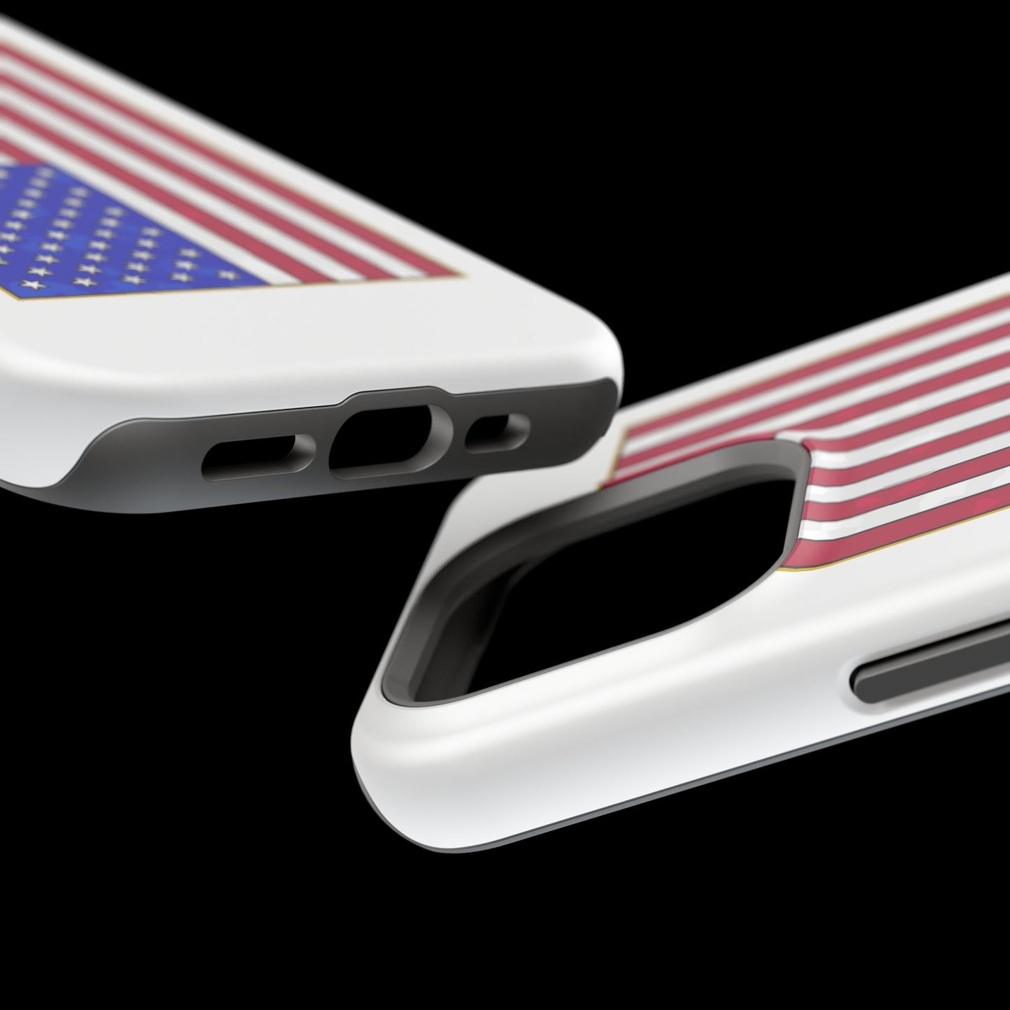 New Glory American Flag (Gold Edge Edition) - Magnetic Phone Case