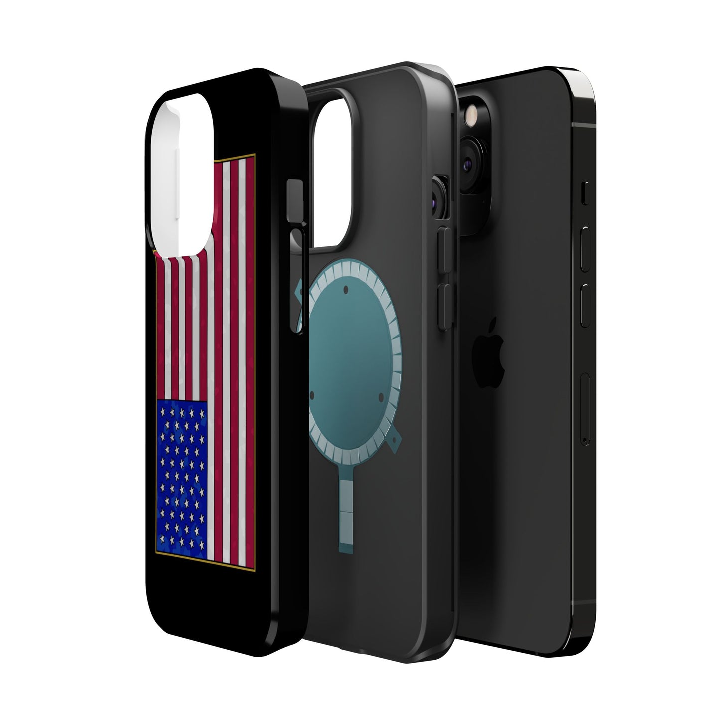 New Glory American Flag (Gold Edge Edition) - Magnetic Phone Case