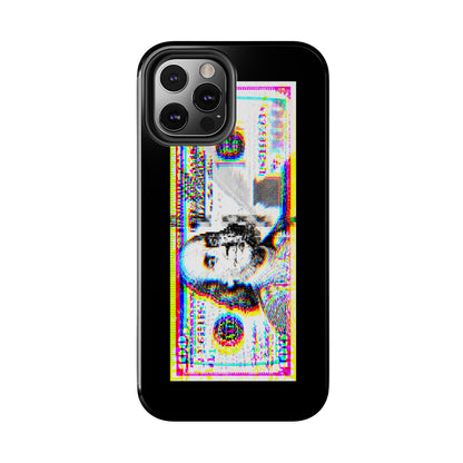 100 Dollars Bill - Neon Color Explosion - Phone Case