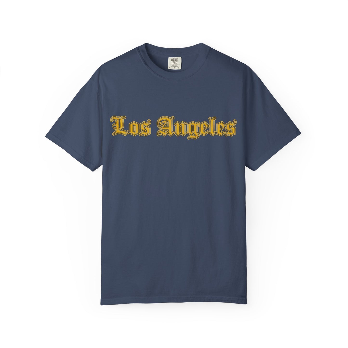 Los Angeles Garment-Dyed T-shirt - Vintage Style Tee, California Souvenir, Unisex Apparel, Trendy Gift for Friends, Relaxed Fit - Golden Edition