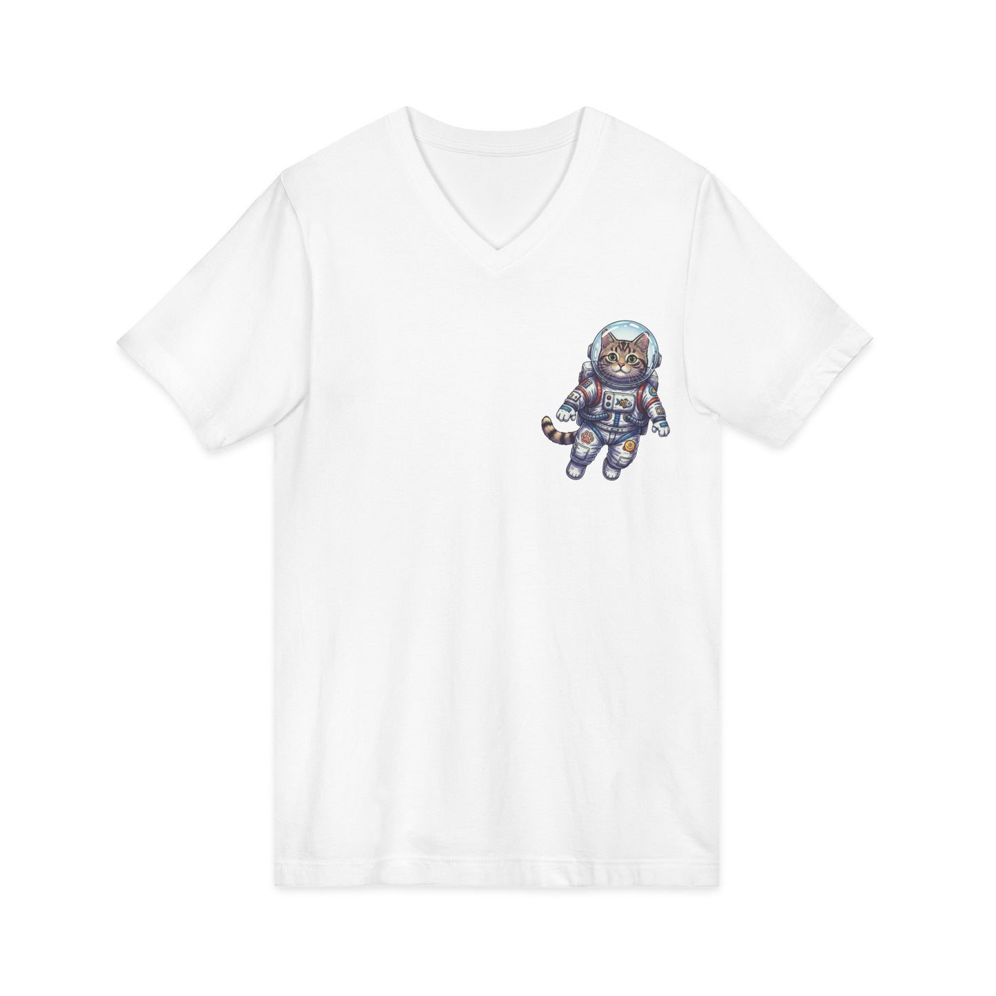 Astronaut Cat - V-Neck Tee
