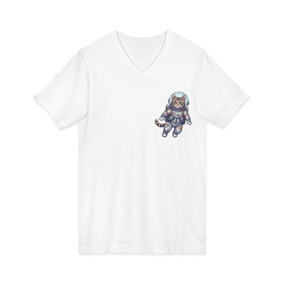 Astronaut Cat - V-Neck Tee