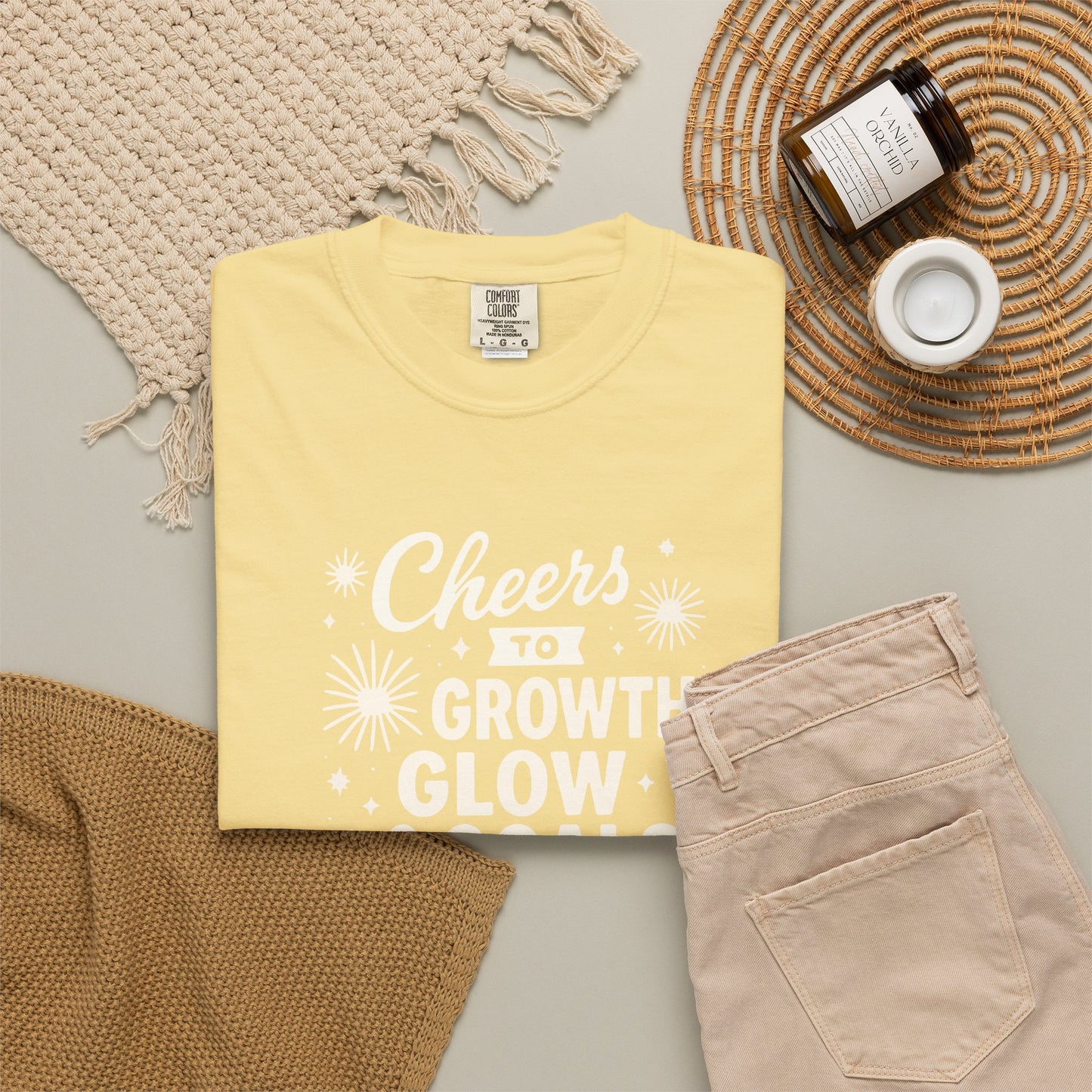 Cheers to Growth, Glow & Goals - T-Shirt