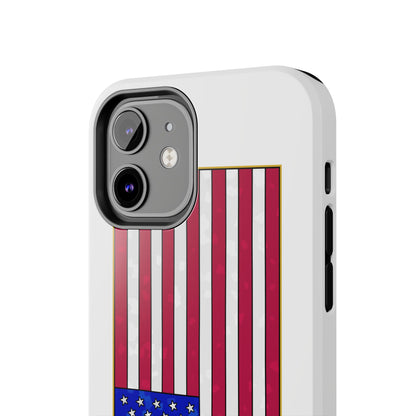 New Glory American Flag (Gold Edge Edition) - Phone Case