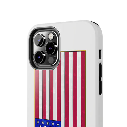 New Glory American Flag (Gold Edge Edition) - Phone Case