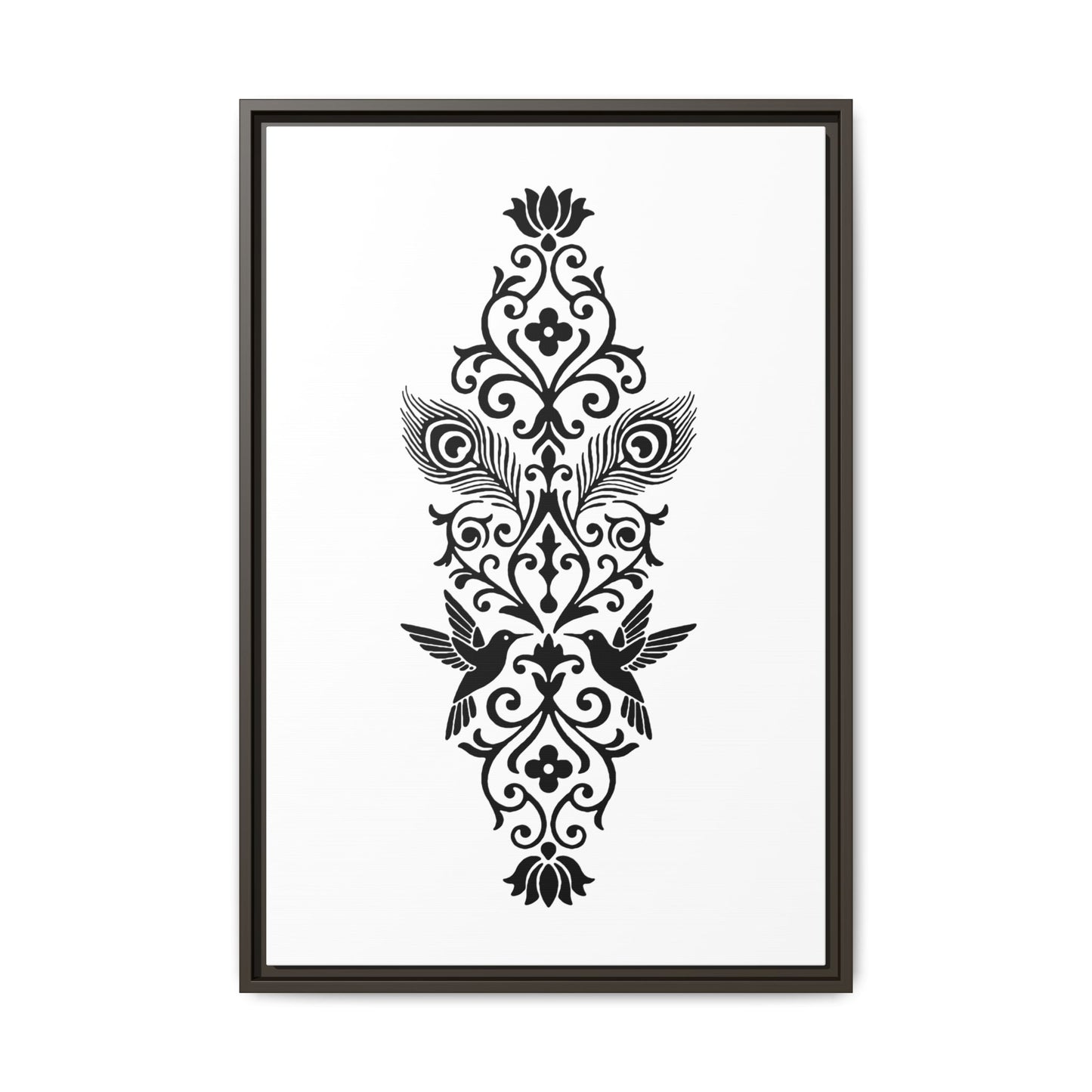 Hummingbird Soulmates - Framed Canvas