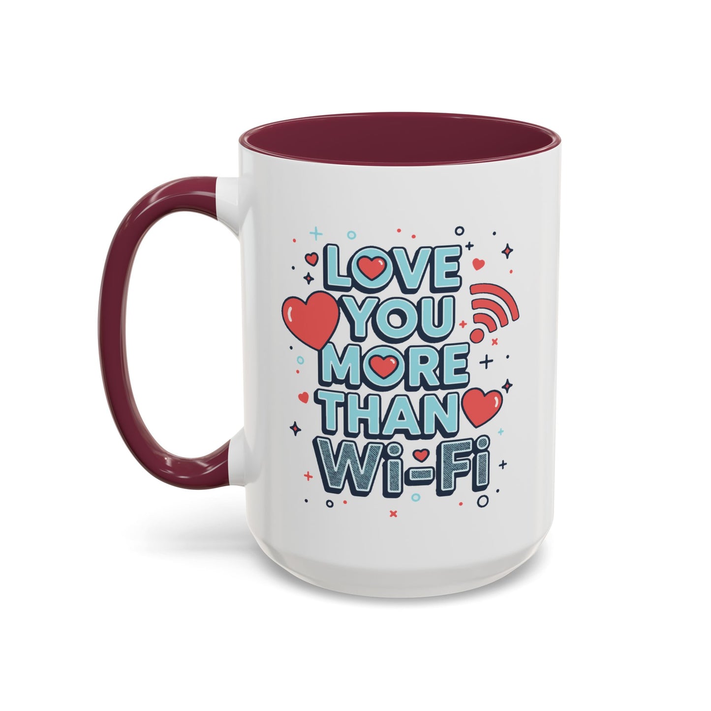 Love You More Than Wi‑Fi - Colorful Mug