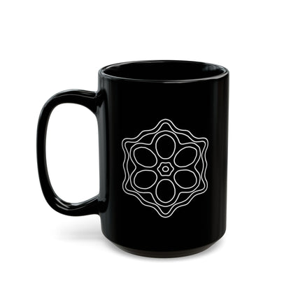 Intricate Shapes - Black Mug