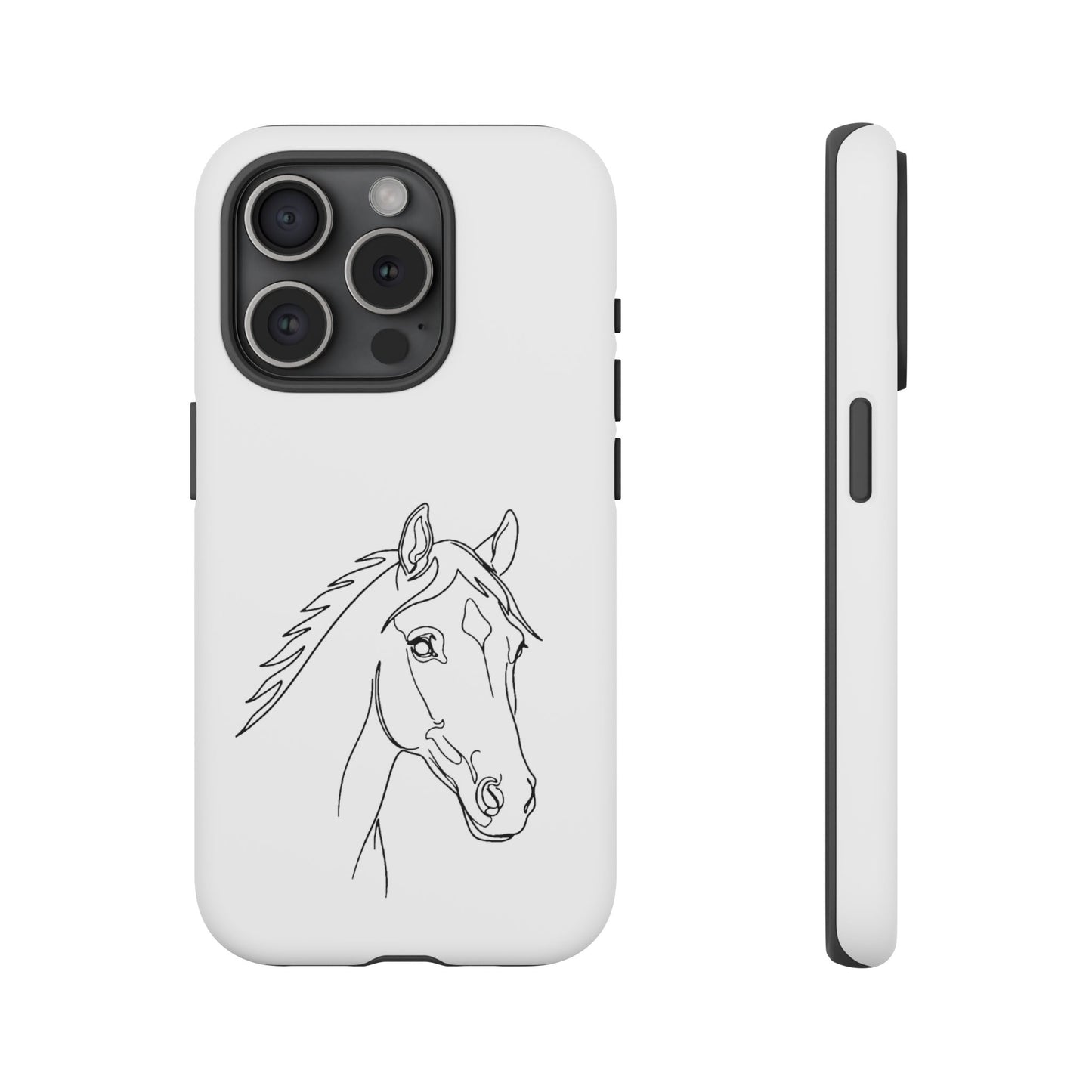Horse Portrait Sketch - Tough Phone Case