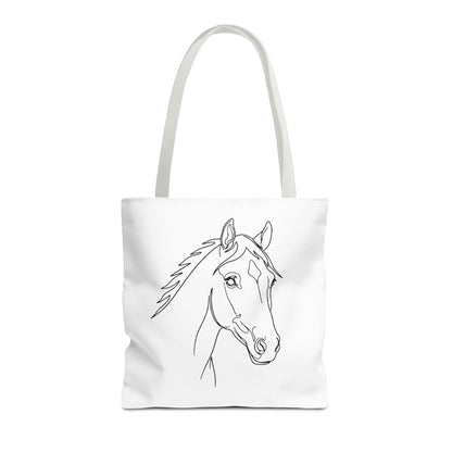 Horse Portrait Sketch - Tote Bag