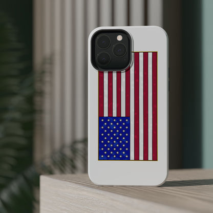 New Glory American Flag (Gold Edge Edition) - Magnetic Phone Case