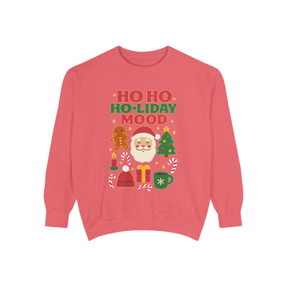 Festive Sweatshirt, Ho Ho Ho-liday Mood, Christmas Gift, Unisex Pullover, Cozy Holiday Wear, Cute Sweater, Winter Apparel