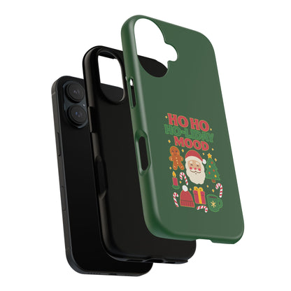 Christmas Phone Case, Ho Ho Ho-liday Mood, Festive Phone Cover, Santa Christmas Accessory, Holiday Gift, Winter Vibes