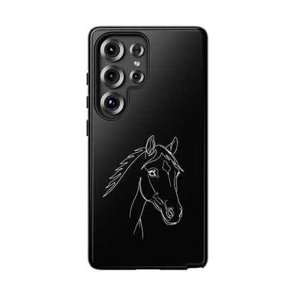 Horse Portrait Sketch - Tough Phone Case