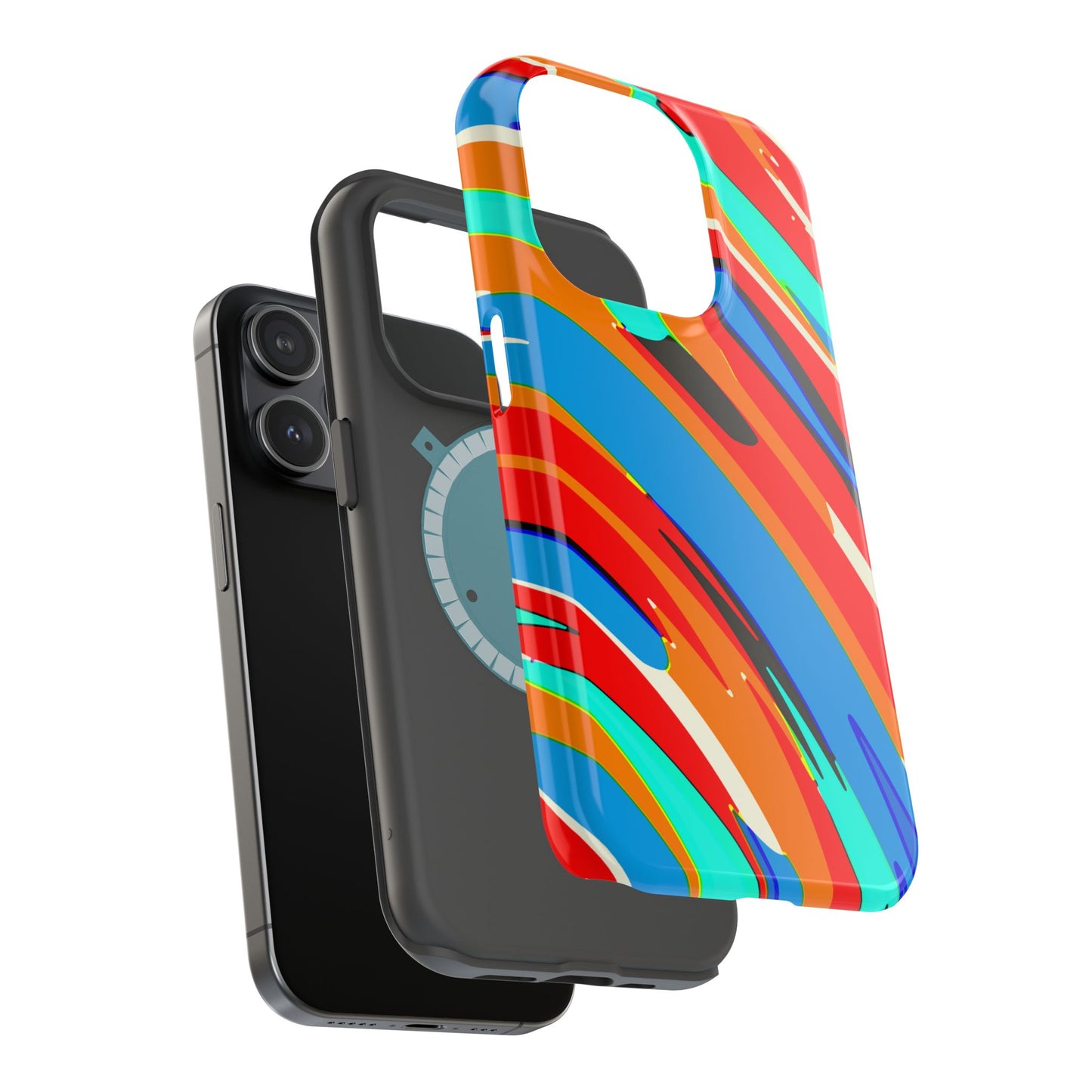 Abstract Rainbow Swirl Arc - Magnetic Phone Case