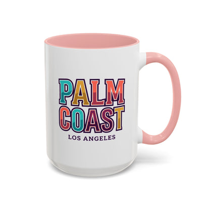 Palm Coast - Los Angeles - Color Accent Mug