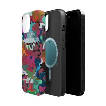 Colorful Abstract Marble - Magnetic Phone Case