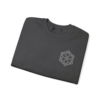 Geometric Pattern Sweatshirt, Cozy Unisex Crewneck, Perfect for Casual Wear, Gifts, and Layering