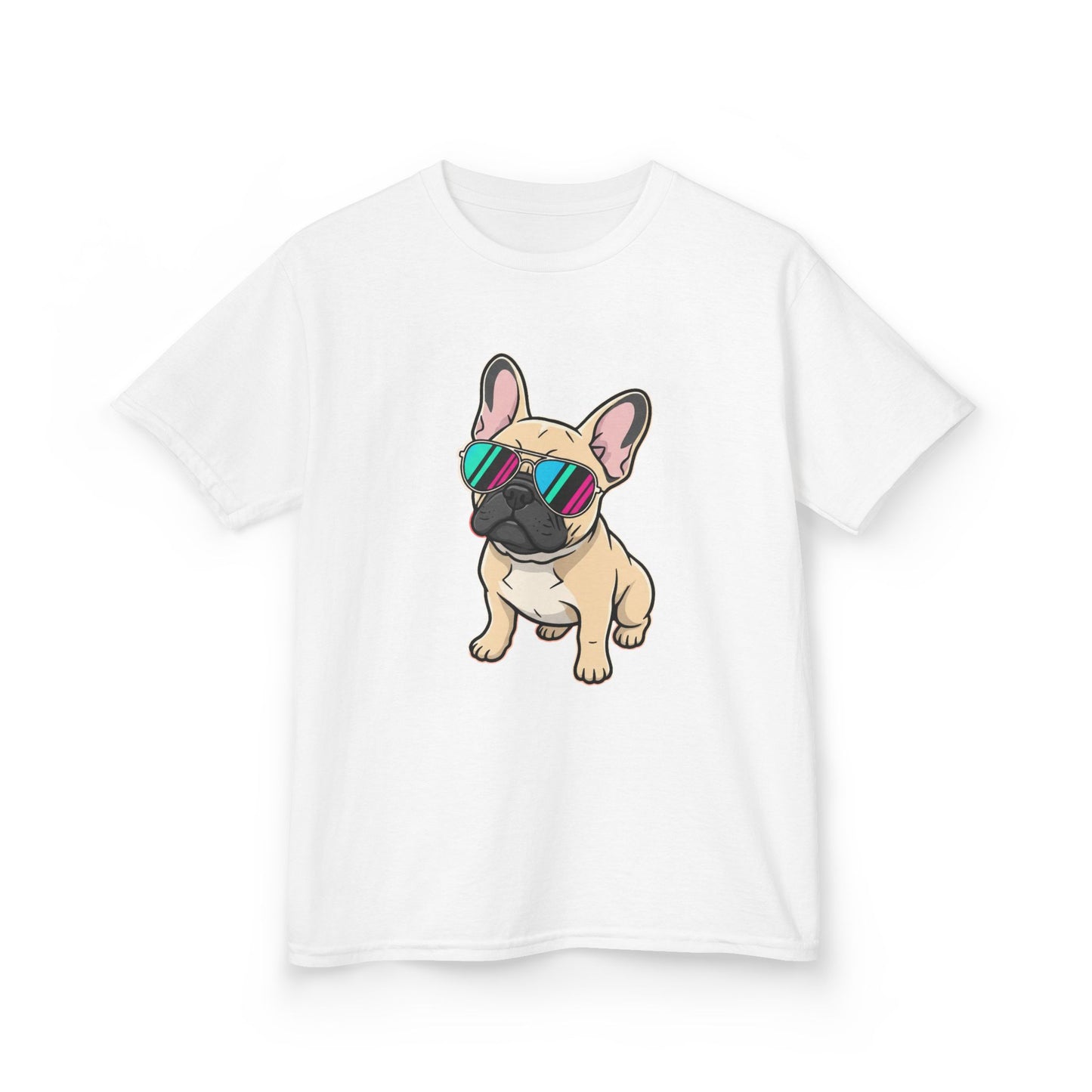 French Bulldog with Sunglasses - Kids Tee