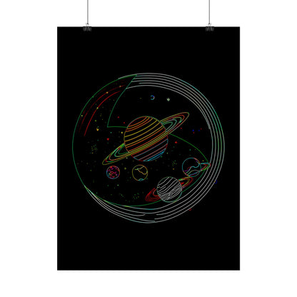 Galactic Rolled Posters, Space Wall Art, Planetary Decor, Astronaut Gift, Astronomy Print