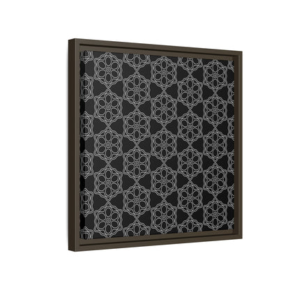 Geometric Sacred Flower - Framed Canvas
