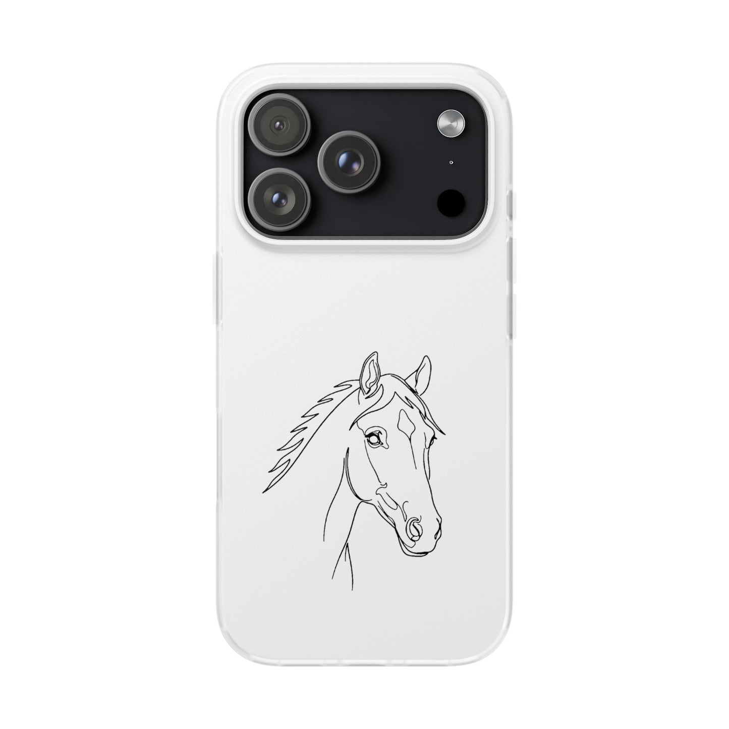 Horse Portrait Sketch - Flexi Phone Case