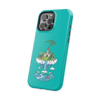 Floating Castle Dragon - Magical Fantasy Island - Magnetic Phone Case
