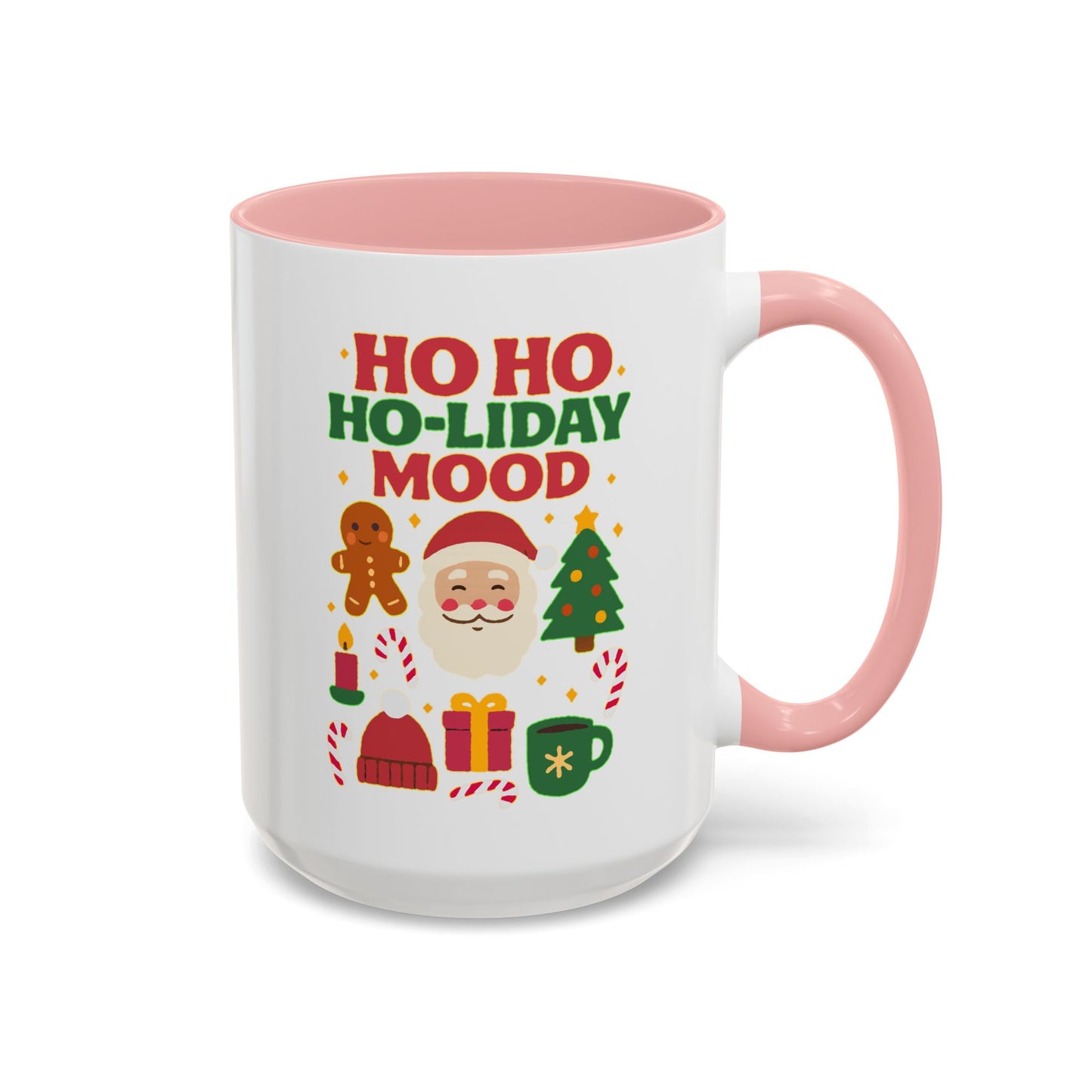 Ho Ho Ho-liday Mood - Color Accent Mug