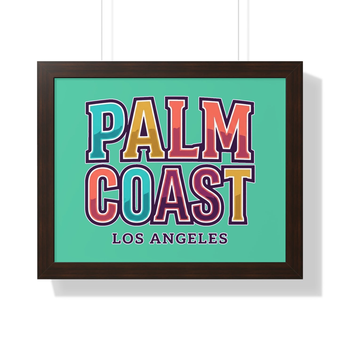 Palm Coast - Los Angeles - Framed Poster