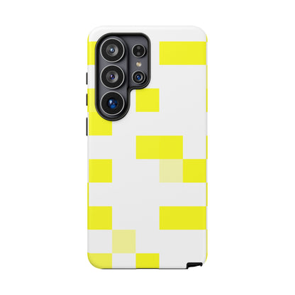 Yellow Pixel Grid -  Phone Case