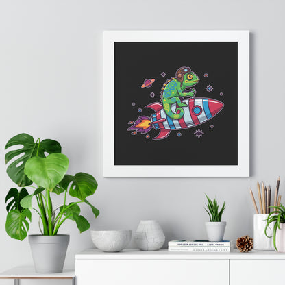 Cosmic Rider - Framed Poster