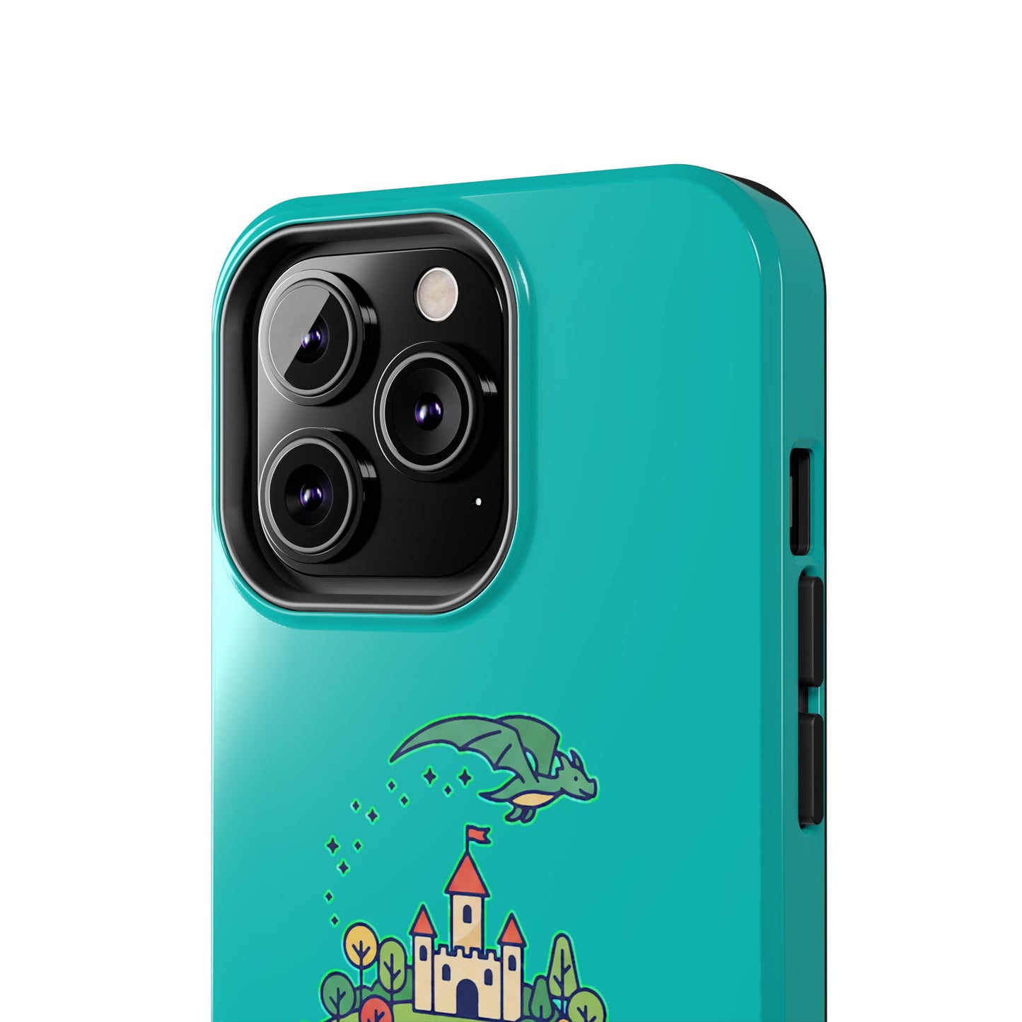 Floating Castle Dragon - Magical Fantasy Island - Phone Case