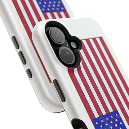 New Glory American Flag (Gold Edge Edition) - Magnetic Phone Case