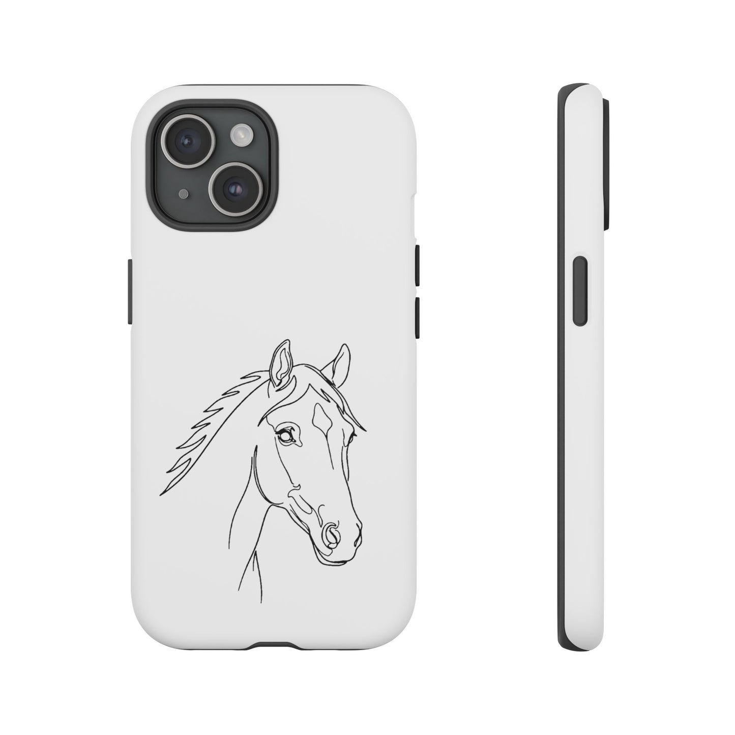 Horse Portrait Sketch - Tough Phone Case