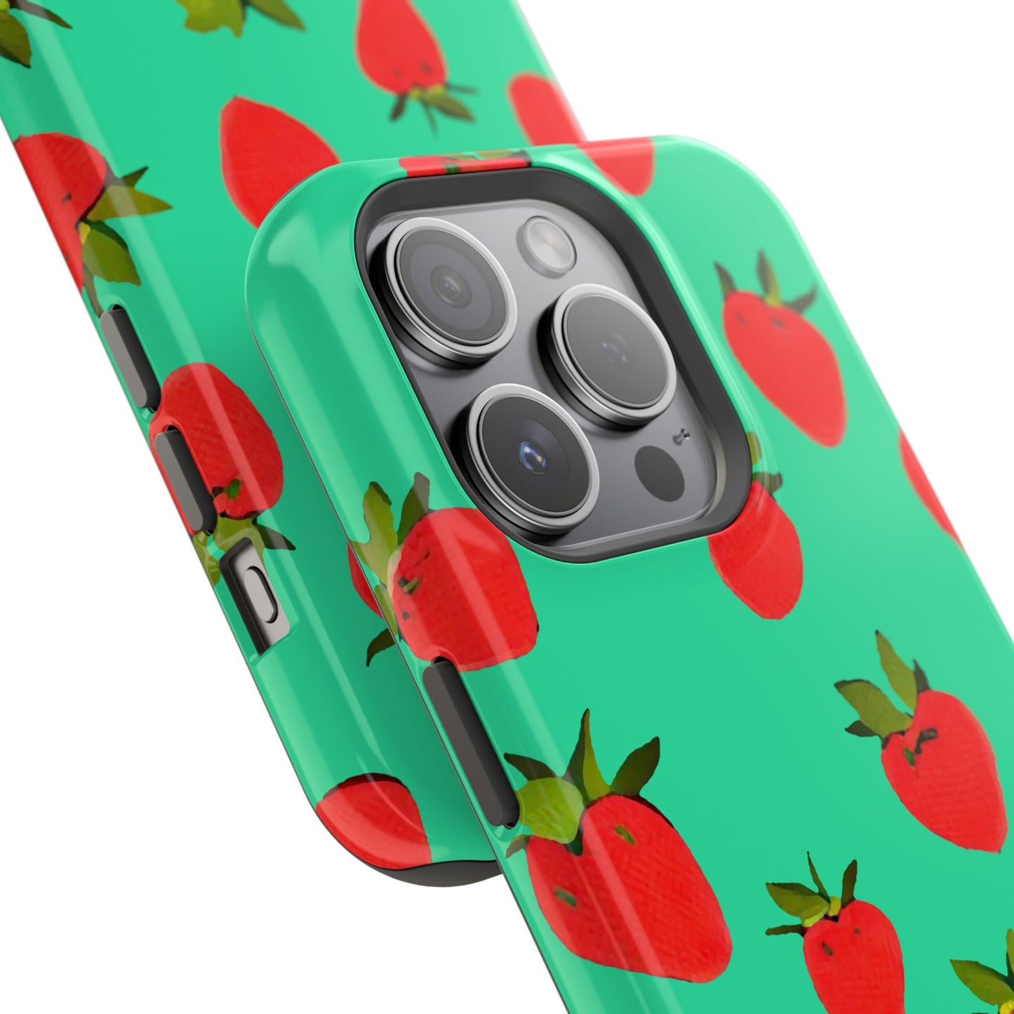 Strawberry Pattern - Magnetic Phone Case