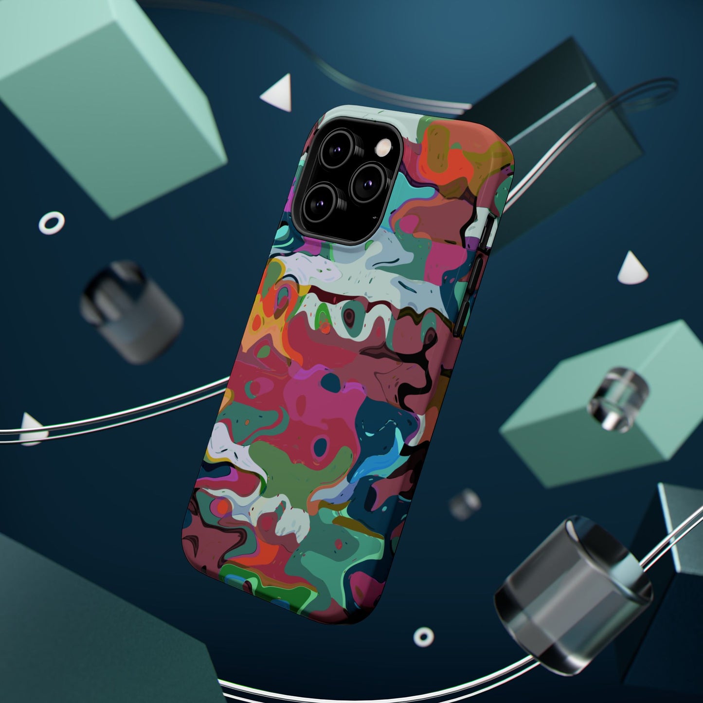 Colorful Abstract Marble - Magnetic Phone Case