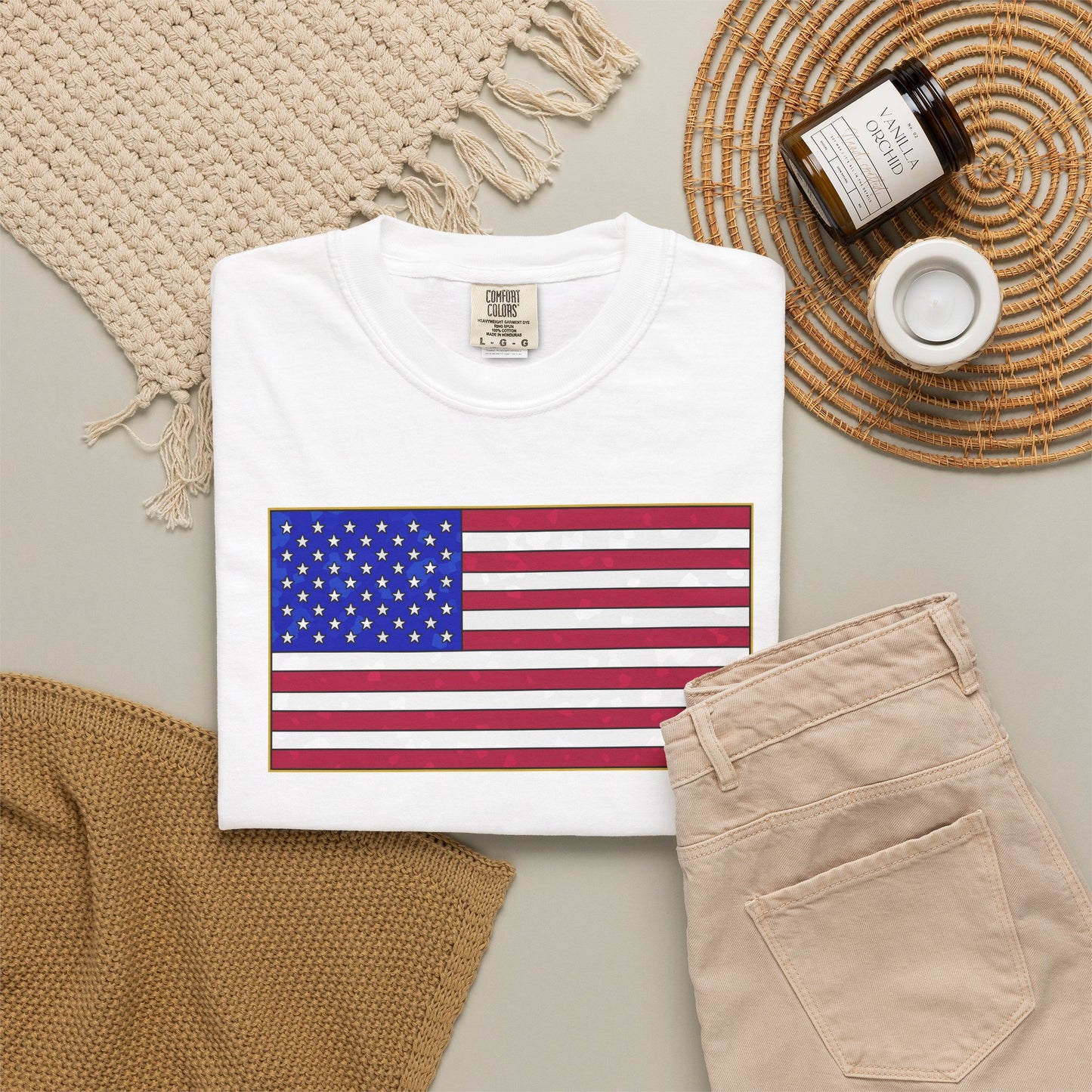 New Glory American Flag (Gold Edge Edition) - T-Shirt