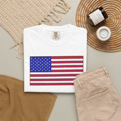 New Glory American Flag (Gold Edge Edition) - T-Shirt