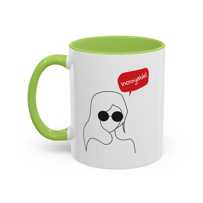 Incroyable Chic Girl - Color Accent Mug