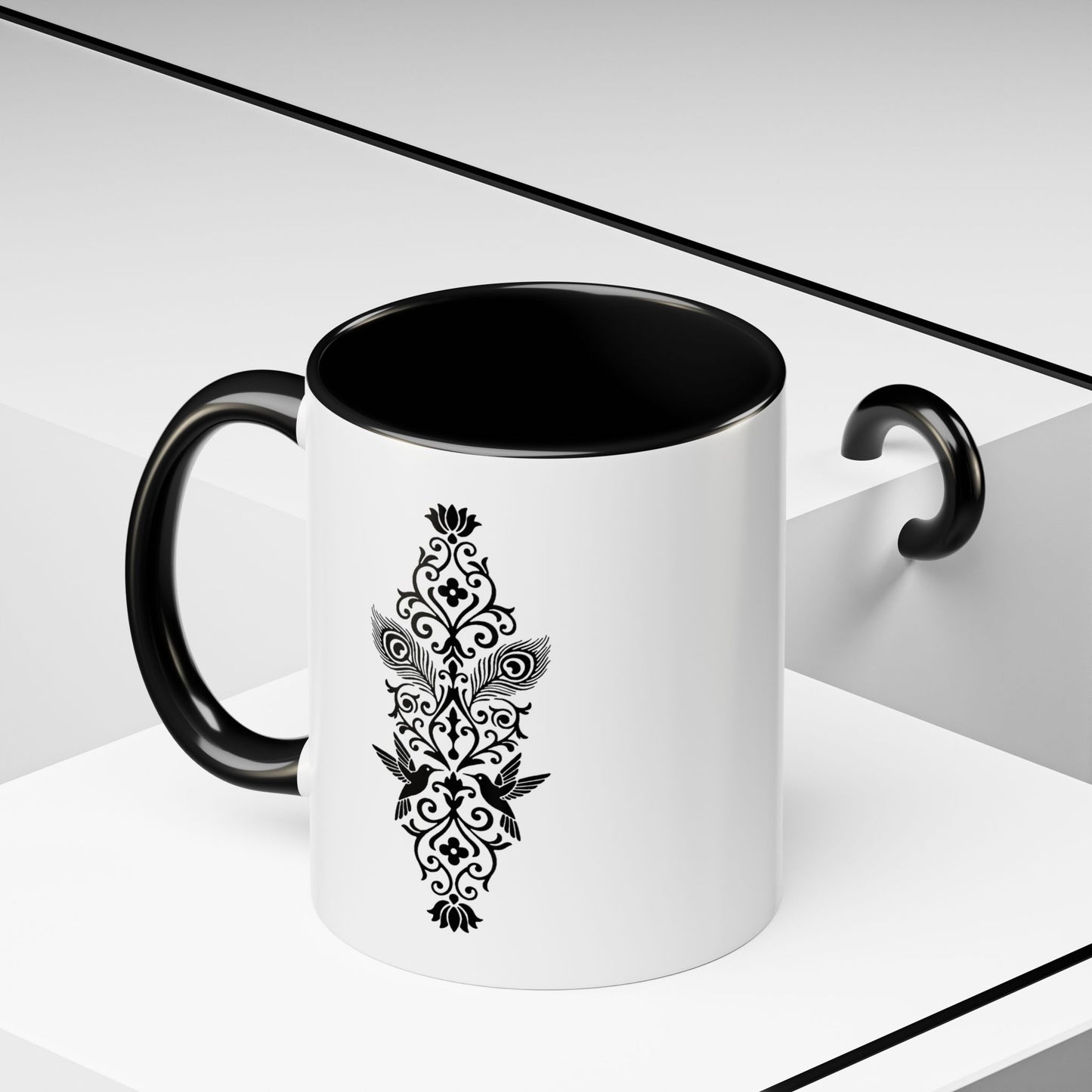 Hummingbird Soulmates - Color Accent Mug