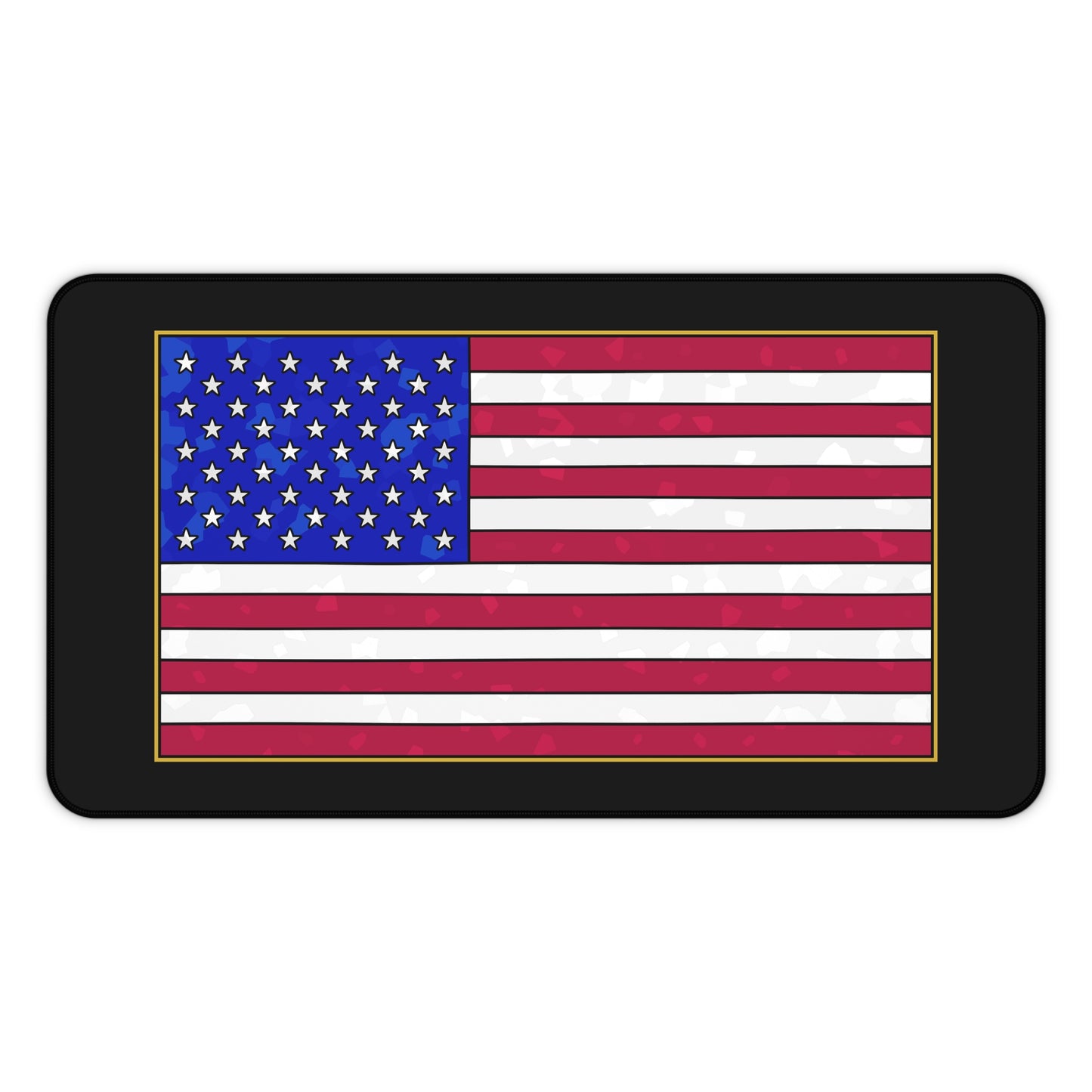 New Glory American Flag (Gold Edge Edition) - Desk Mat