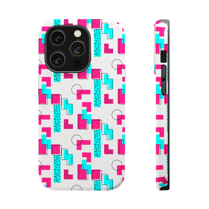 Retro Geometric Vibes - Magnetic Phone Case