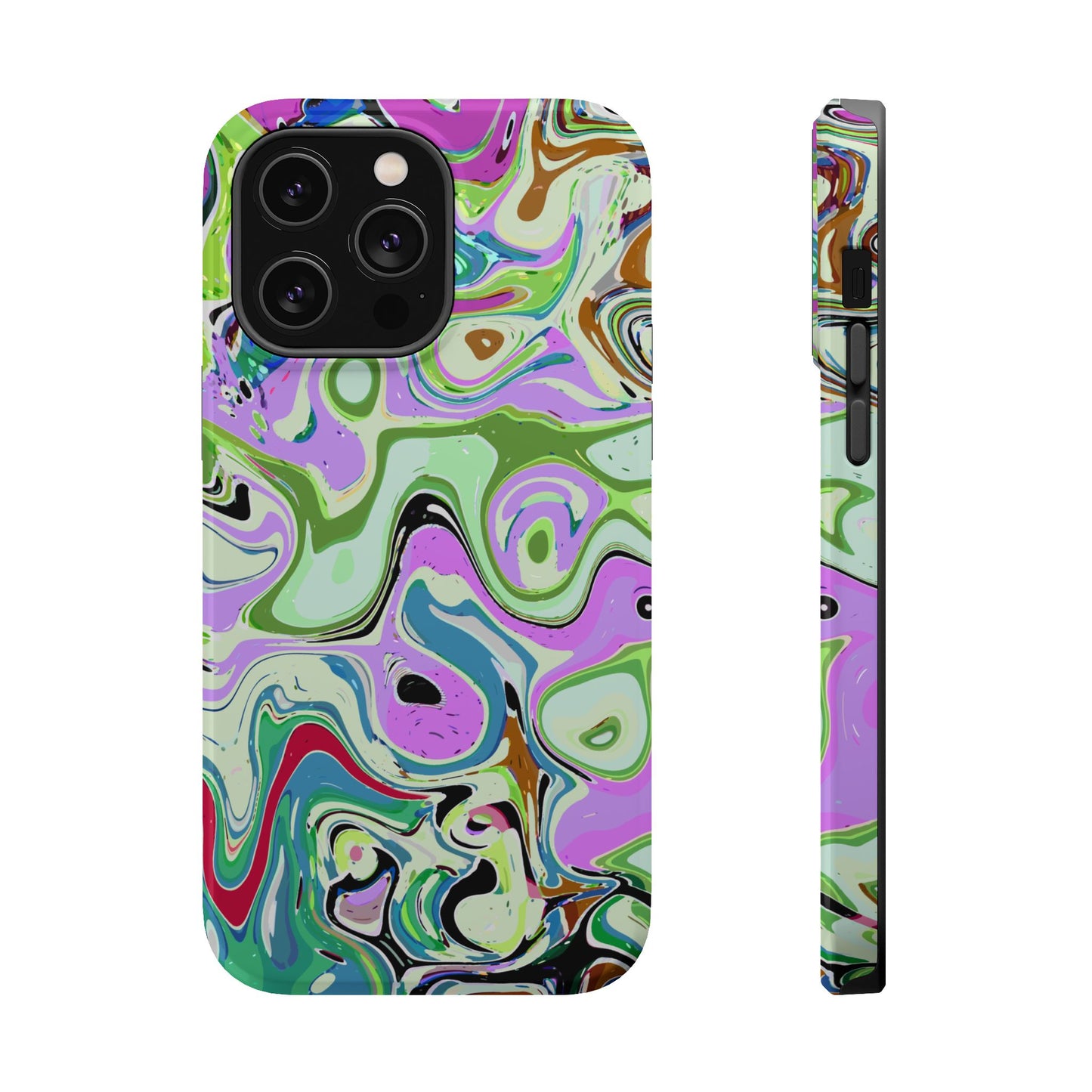 Vibrant Multi‑Color Swirl - Magnetic Phone Case