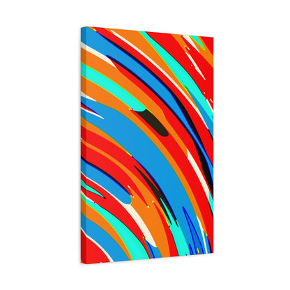 Abstract Rainbow Swirl Arc - Canvas