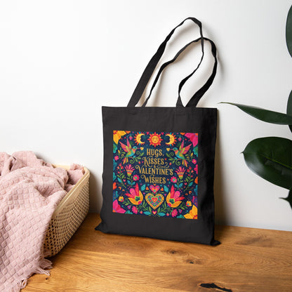 Hugs, Kisses & Valentine’s Wishes - Canvas Tote Bag
