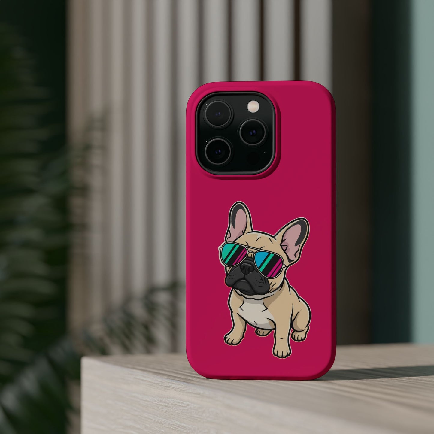 French Bulldog with Sunglasses - Magnetic Phone Case