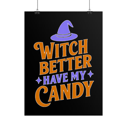 Halloween Rolled Posters, Witch Decor, Spooky Season Art, Trick or Treat, Fall Decorations, Halloween Party Decor