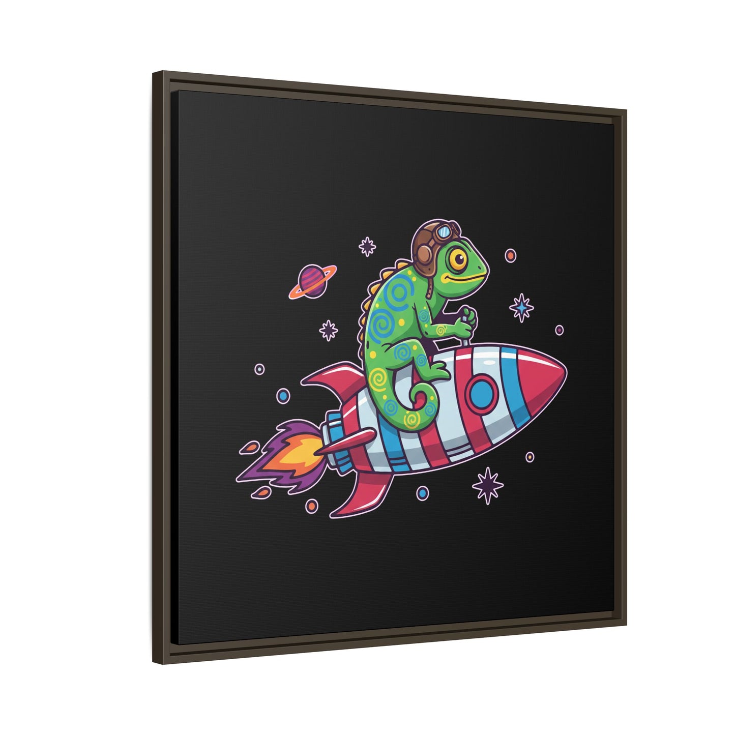 Cosmic Rider - Framed Canvas