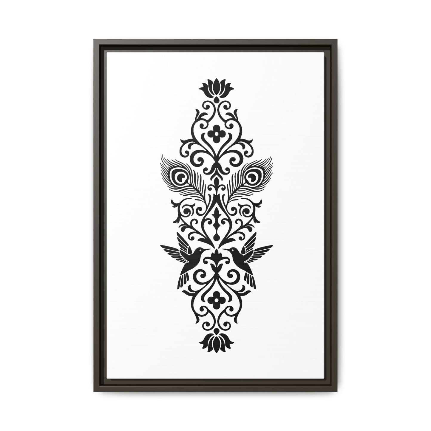 Hummingbird Soulmates - Framed Canvas