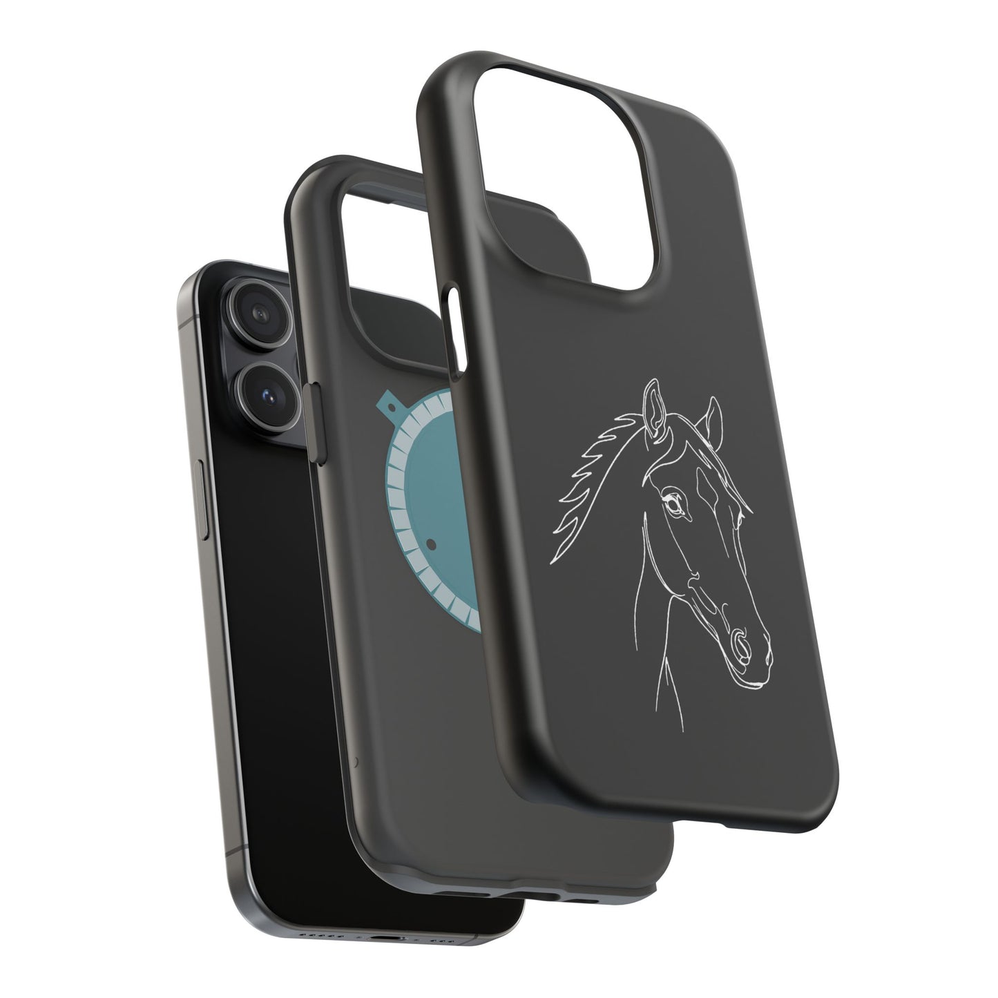 Horse Portrait Sketch - Magnetic Phone Case